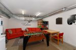 Foosball and Seating in Garage